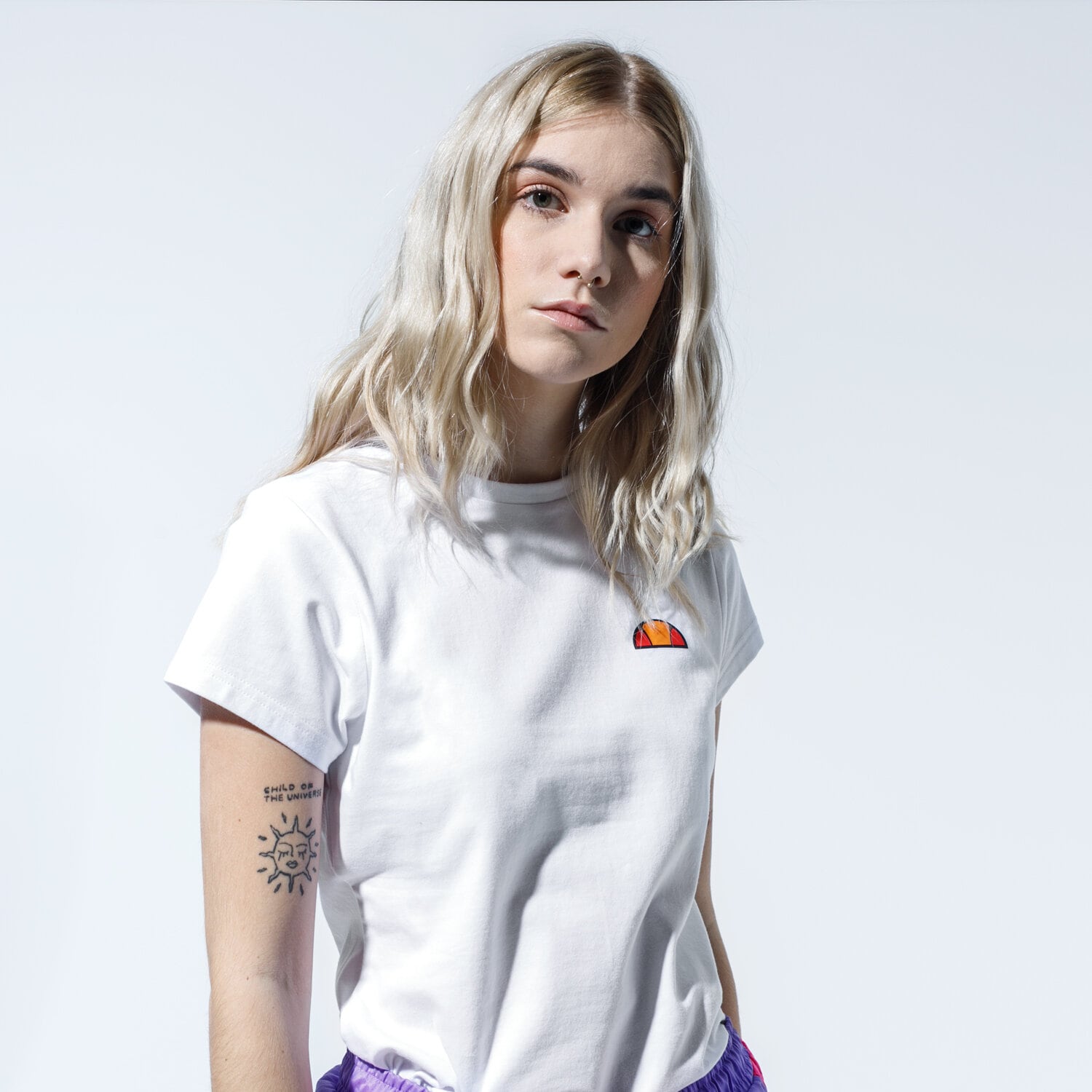 Koszulka, t-shirt damski ELLESSE T-SHIRT ANA SGE09982WHITE BIAŁY