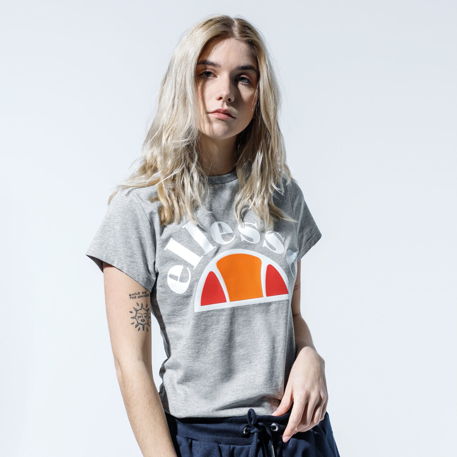 Koszulka, t-shirt damski ELLESSE T-SHIRT CINE SGE09978GREYMARL SZARY