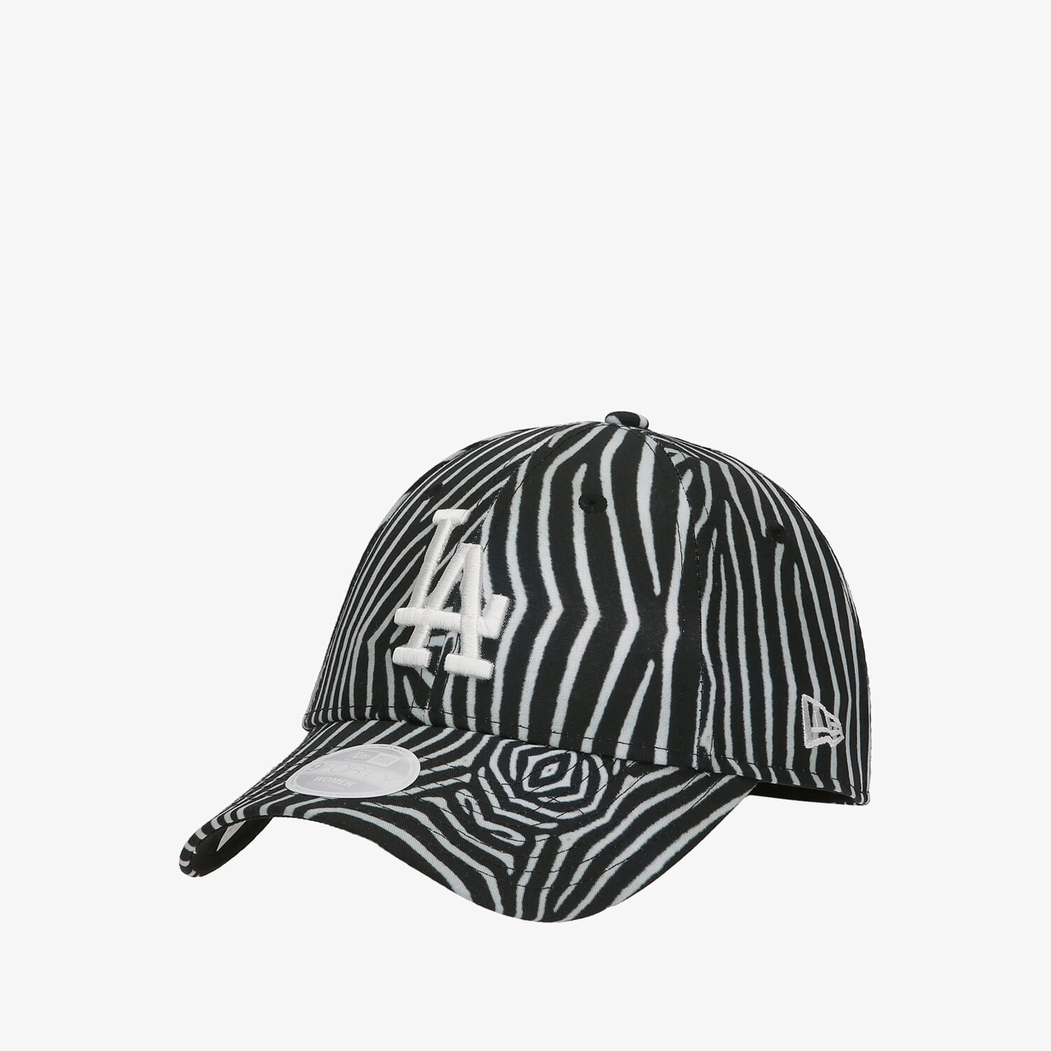 Czapka z daszkiem damska NEW ERA CZAPKA WMNS ANIMAL PRINT 940 ZEBRA LOS ANGELES DODGE 60240402 CZARNY