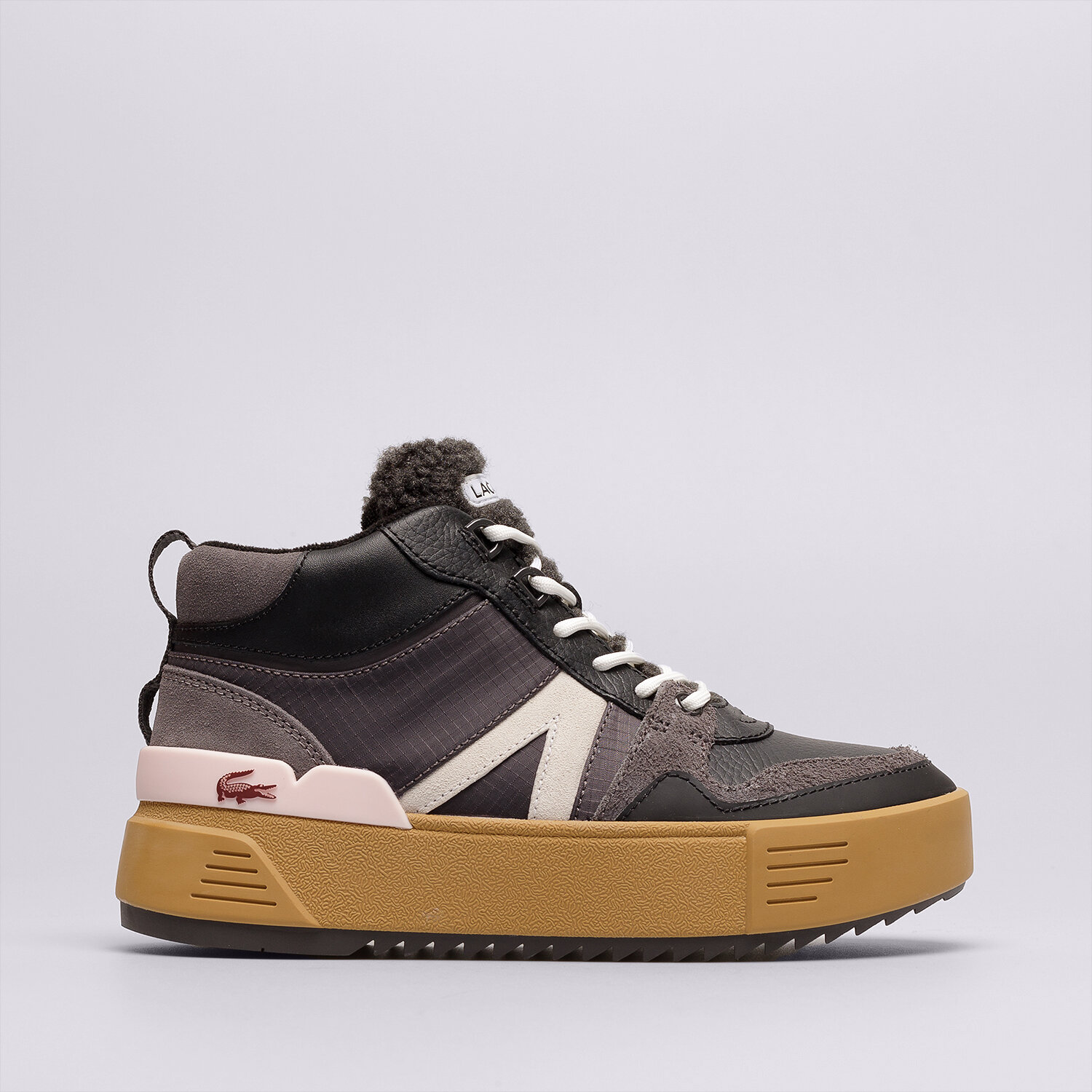 Buty zimowe damskie LACOSTE L002 WNTR MID 2221 SFA 744SFA00701J1 CZARNY
