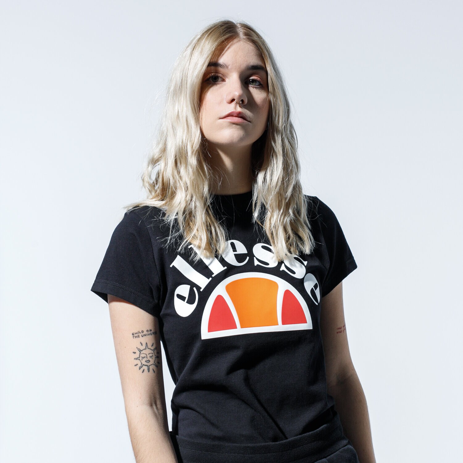 Koszulka, t-shirt damski ELLESSE T-SHIRT CINE SGE09978BLACK CZARNY