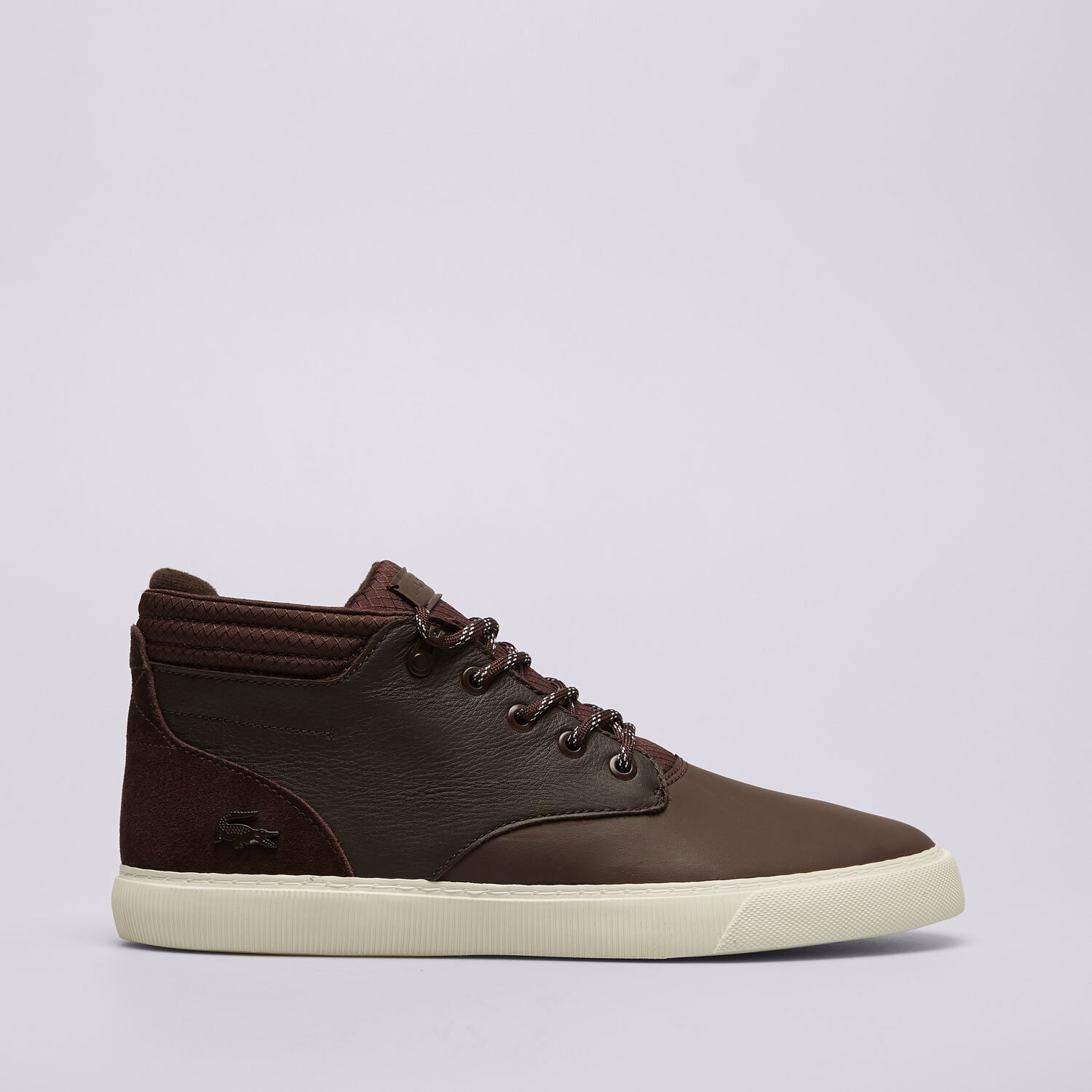 Buty sneakersy męskie LACOSTE ESPARRE CHUKKA0320 1 CMA 740CMA00201W7 BRĄZOWY