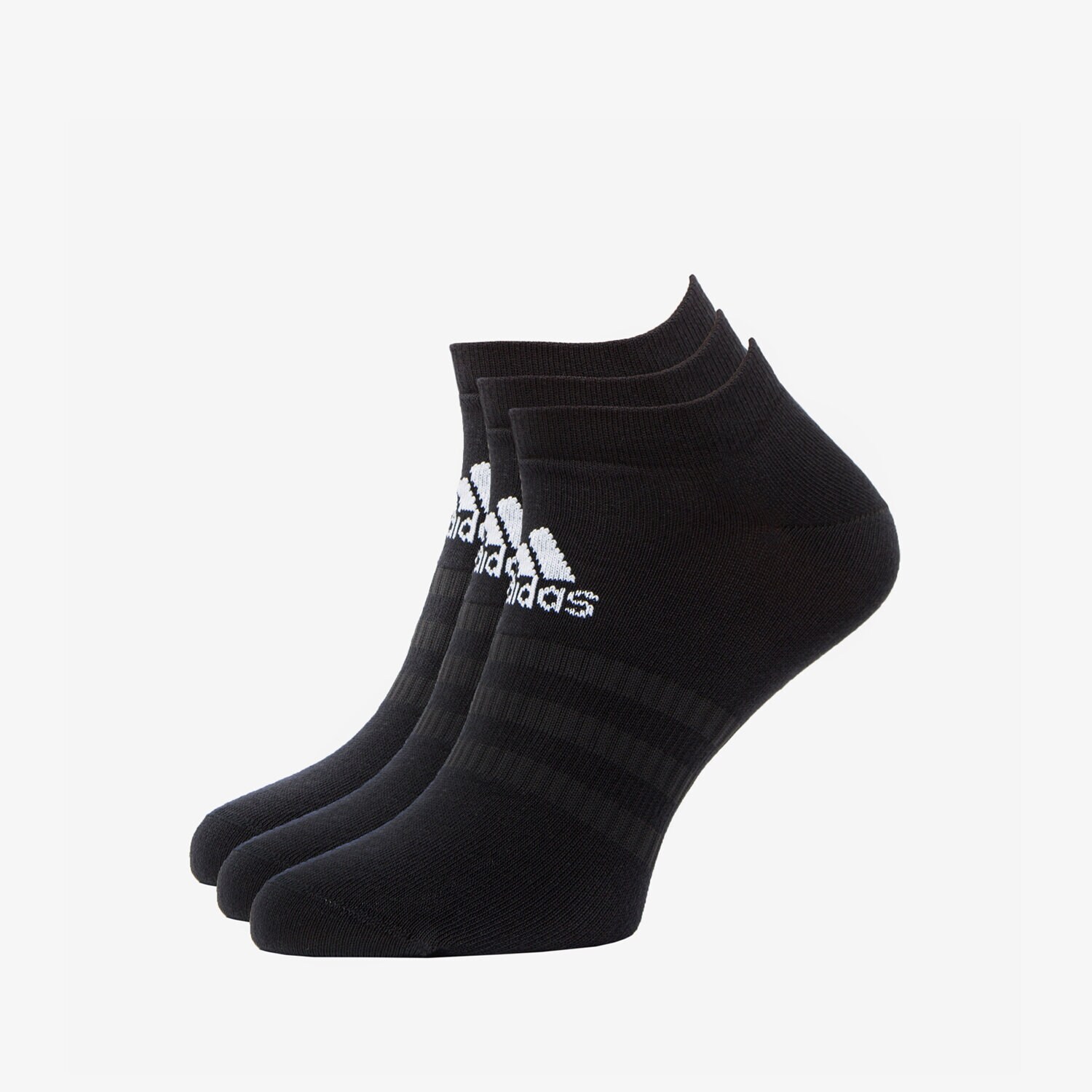 Skarpetki sportowe damskie ADIDAS 3 PACK INVISIBLE SOCKS DZ9402 CZARNY
