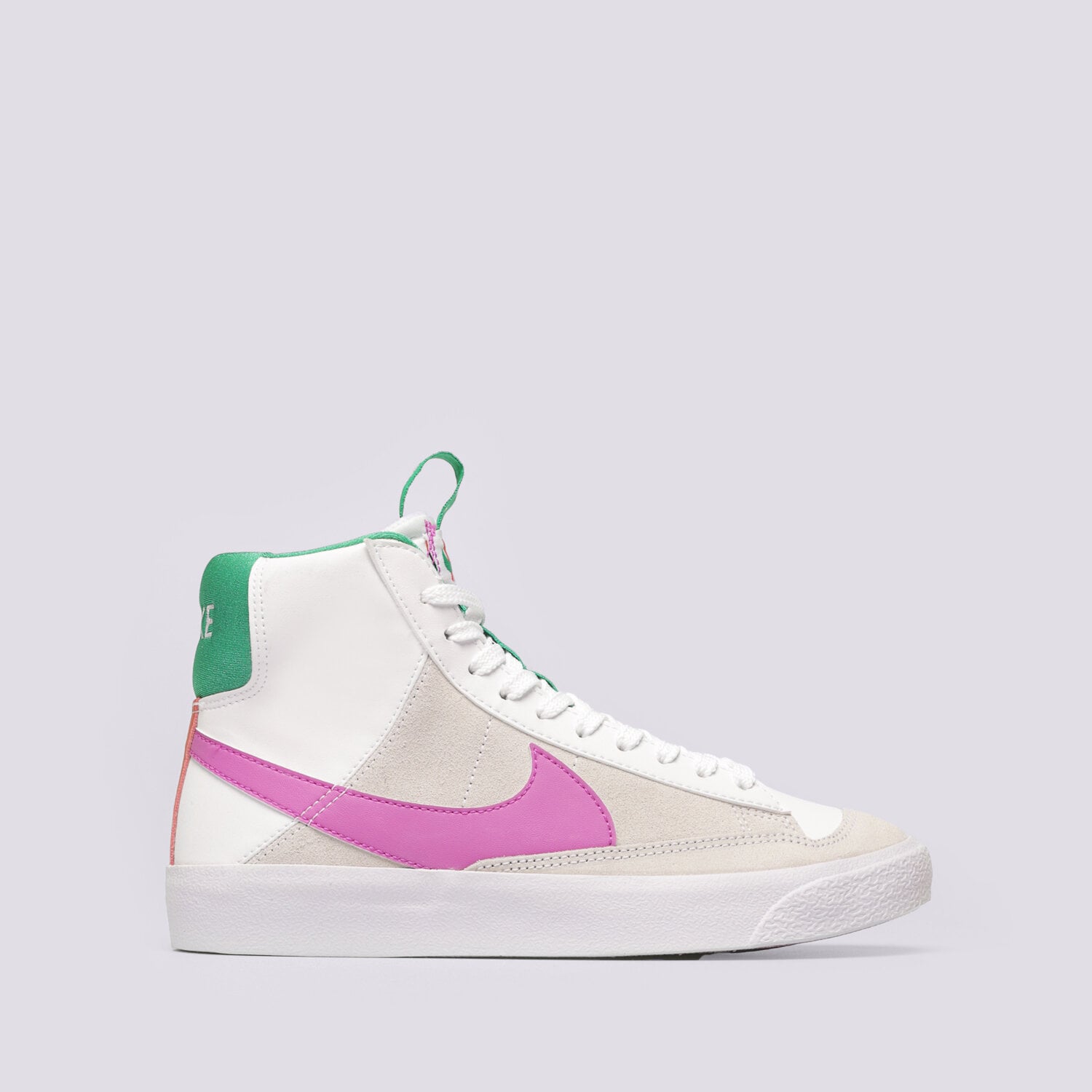 Buty sneakersy dla dzieci NIKE BLAZER MID '77 SE D DQ6084-101 BIAŁY