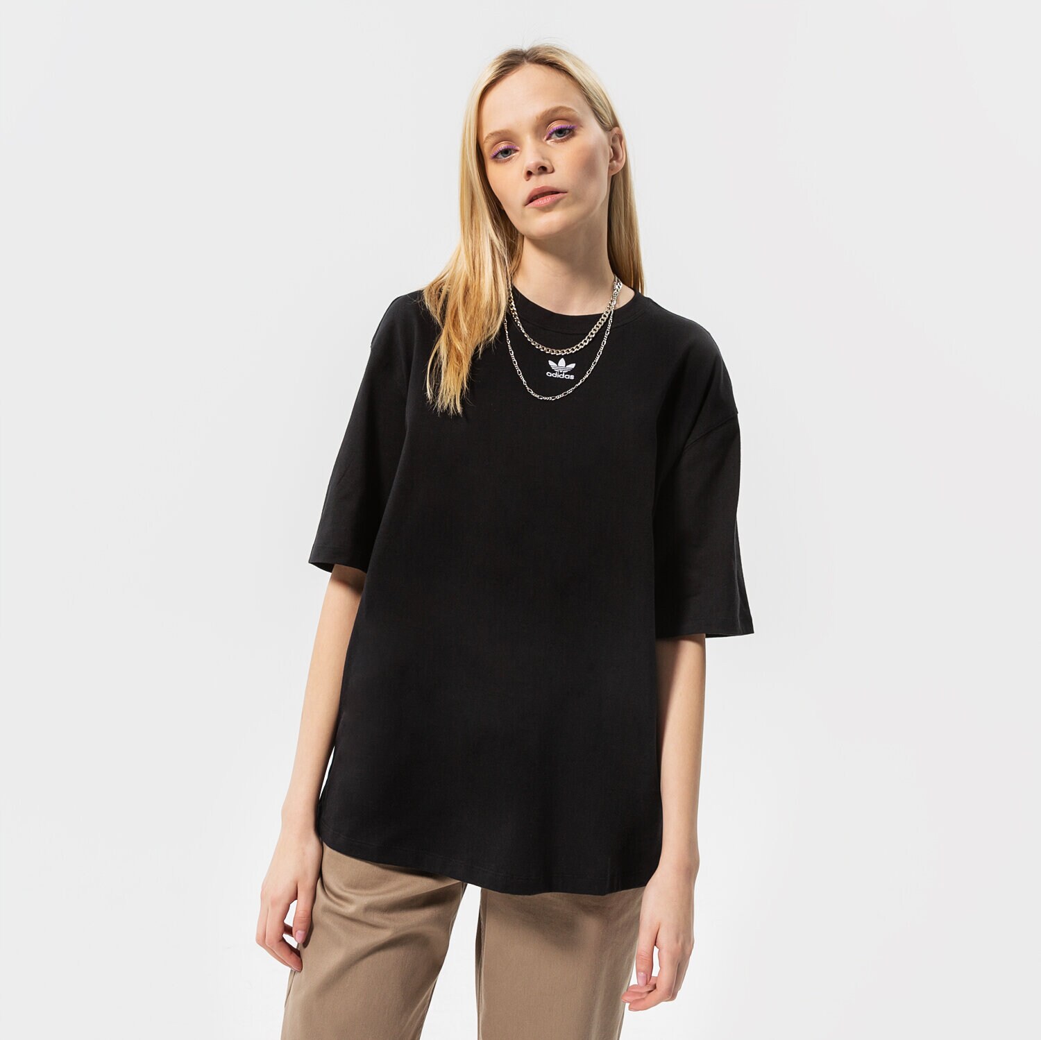 Koszulka, t-shirt damski ADIDAS ESSENTIAL OVERSIZED T SHIRT GN4784 CZARNY