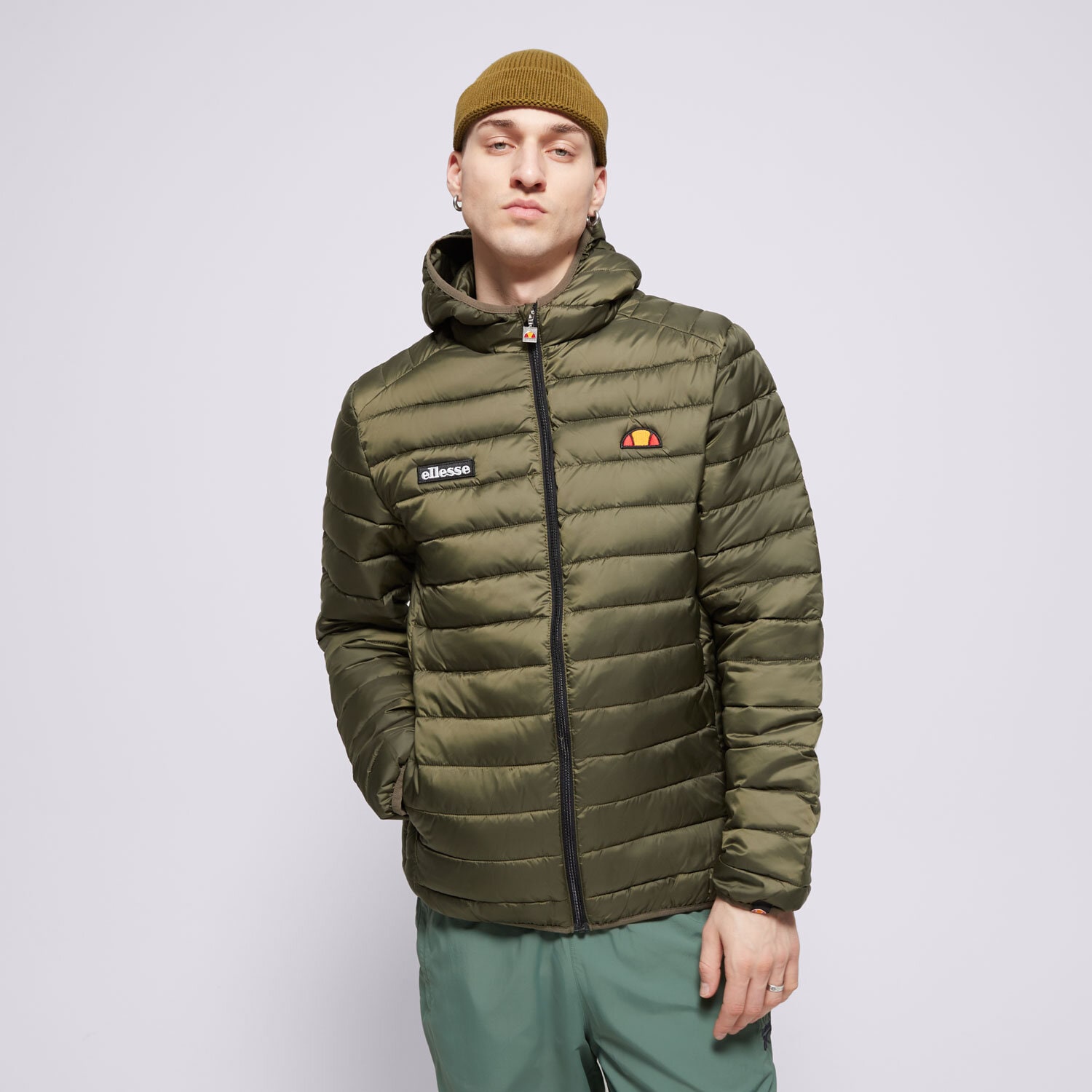 Kurtka zimowa męska ELLESSE KURTKA ZIMOWA LOMBARDY KHA SHS01115506 KHAKI
