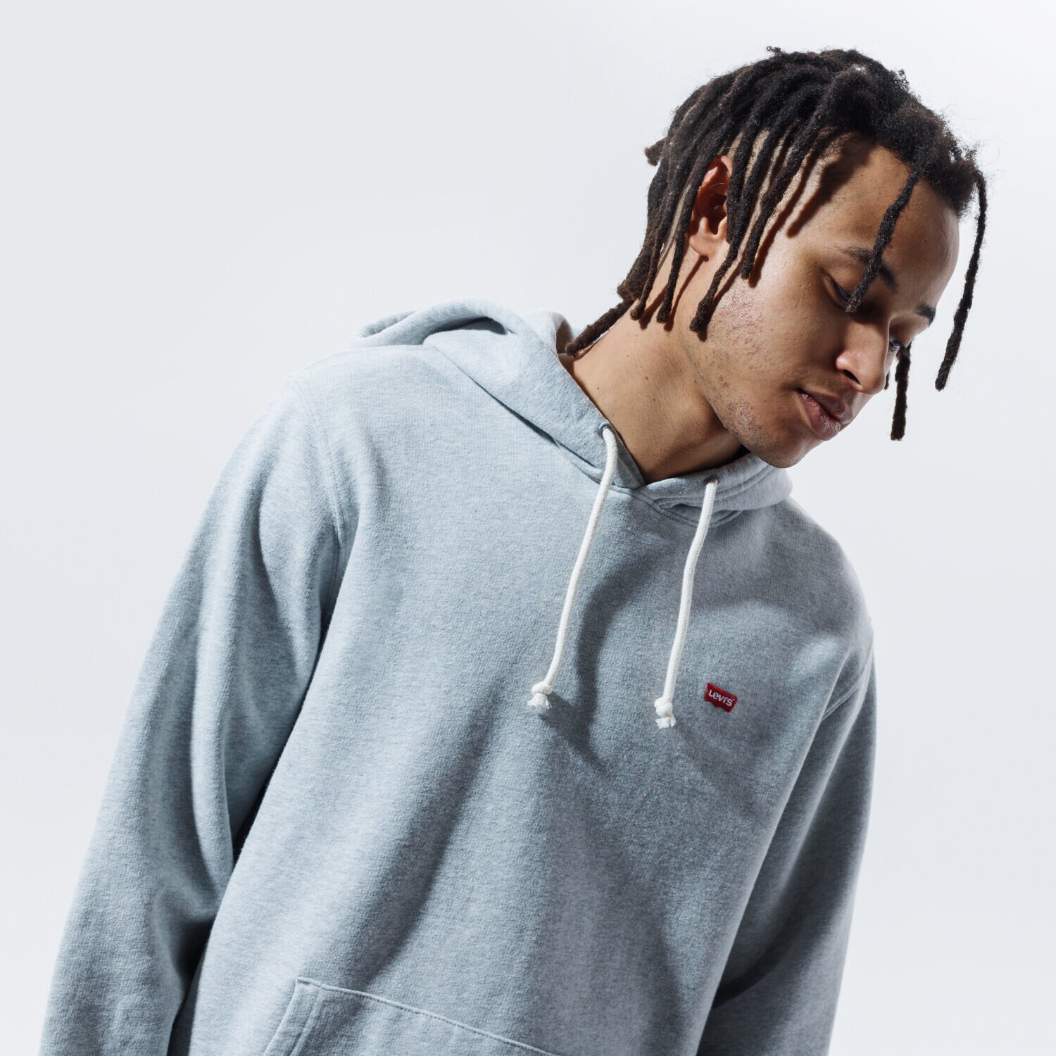 Bluza męska LEVI'S BLUZA Z KAPTUREM NEW ORIGINAL HOODIE 34581-0000 SZARY