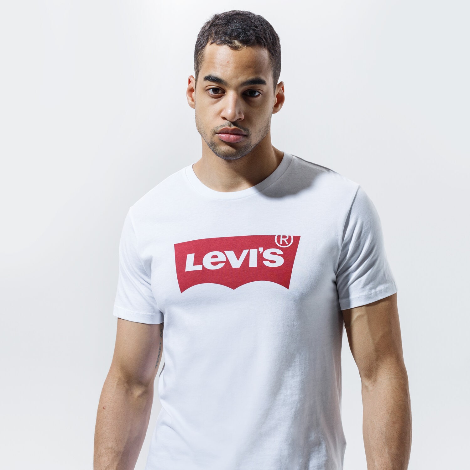 Koszulka, t-shirt sportowy męski LEVI'S T-SHIRT GRAPHIC SET-IN NECK 17783-0140 BIAŁY