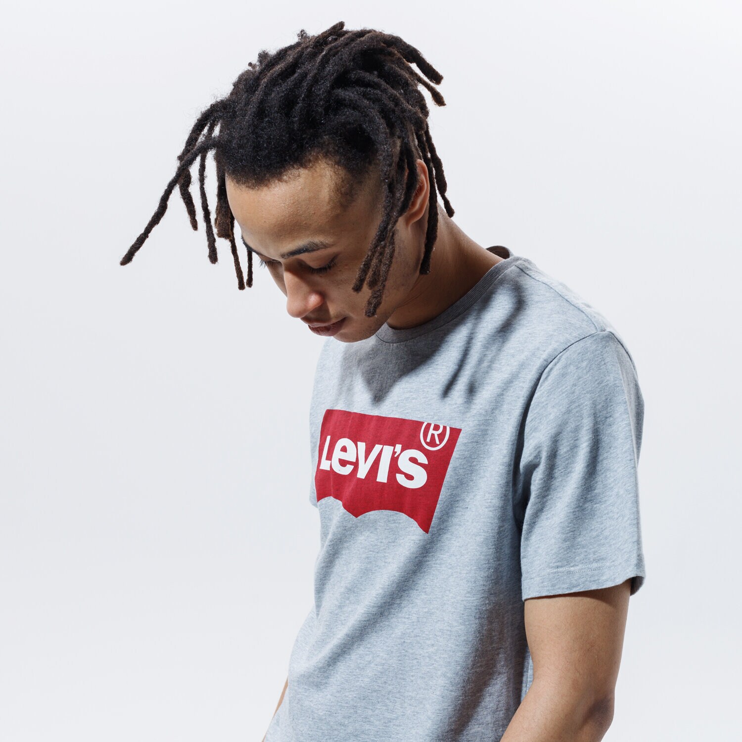 Koszulka, t-shirt sportowy męski LEVI'S T-SHIRT GRAPHIC SET IN NECK 17783-0138 SZARY