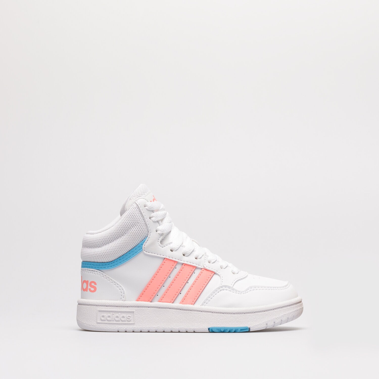 Buty sneakersy dla dzieci ADIDAS HOOPS MID 3.0 K GW6110 BIAŁY