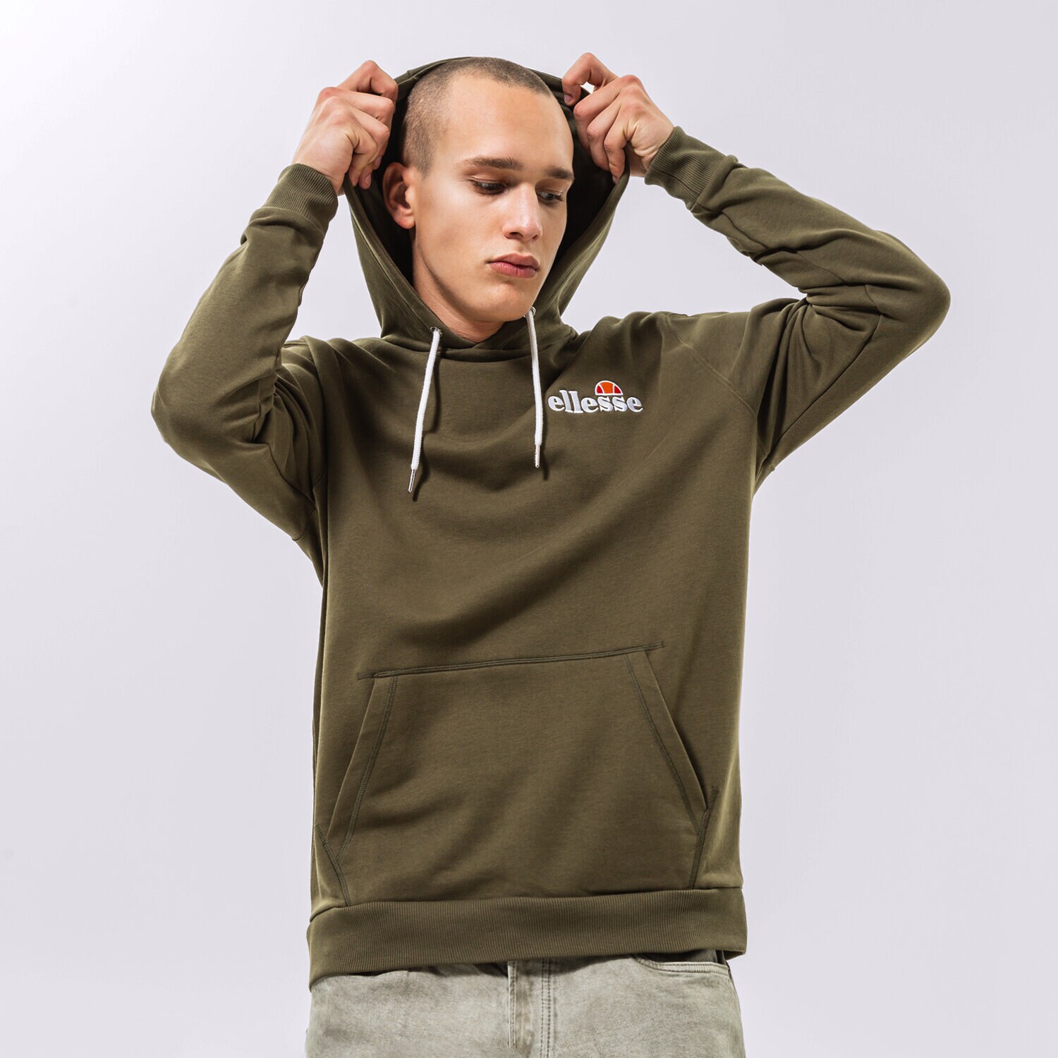 Bluza męska ELLESSE BLUZA Z KAPTUREM PRIMERO OH HOODY KHA SHS08781506 KHAKI
