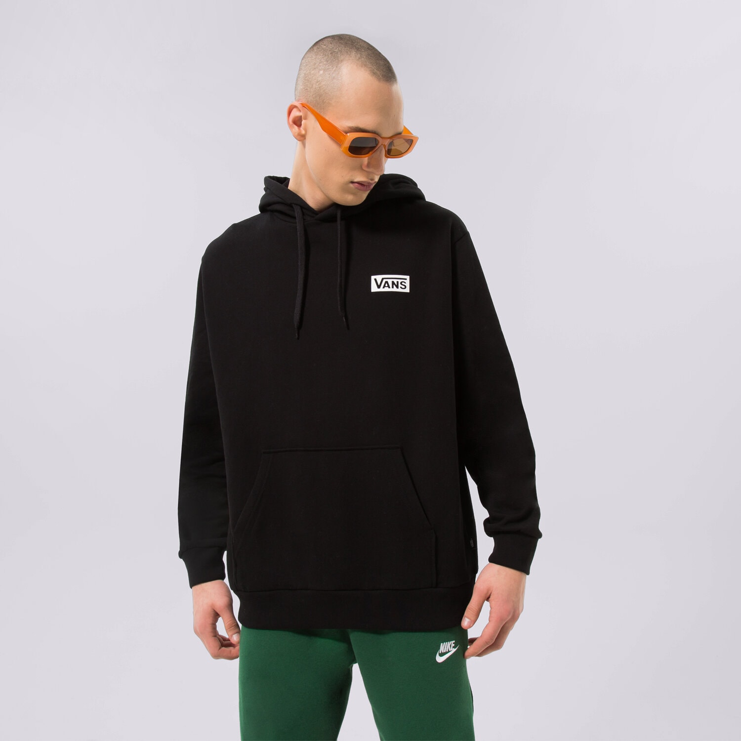 Bluza męska VANS BLUZA FOUNDATION MINI LOGO PO HOODY VN0007FNBLK1 CZARNY