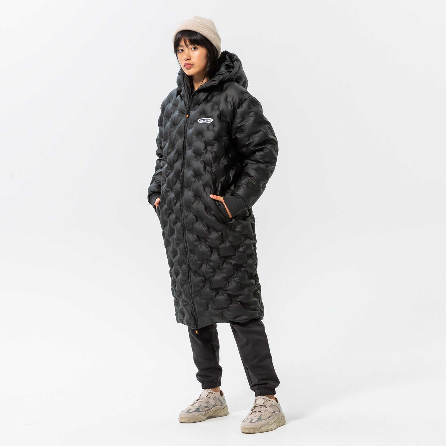 Kurtka zimowa damska ELLESSE KURTKA ROSANGELA PADDED JACKET BLK SGP15904011 CZARNY