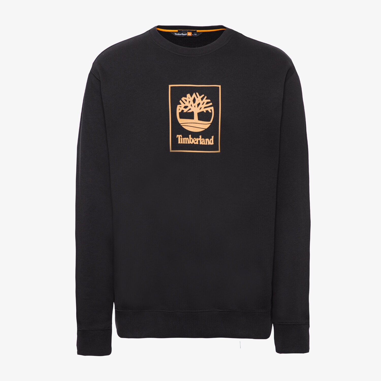 Bluza męska TIMBERLAND BLUZA STACK LOGO SWEAT BLACK TB0A5ZJ90011 CZARNY