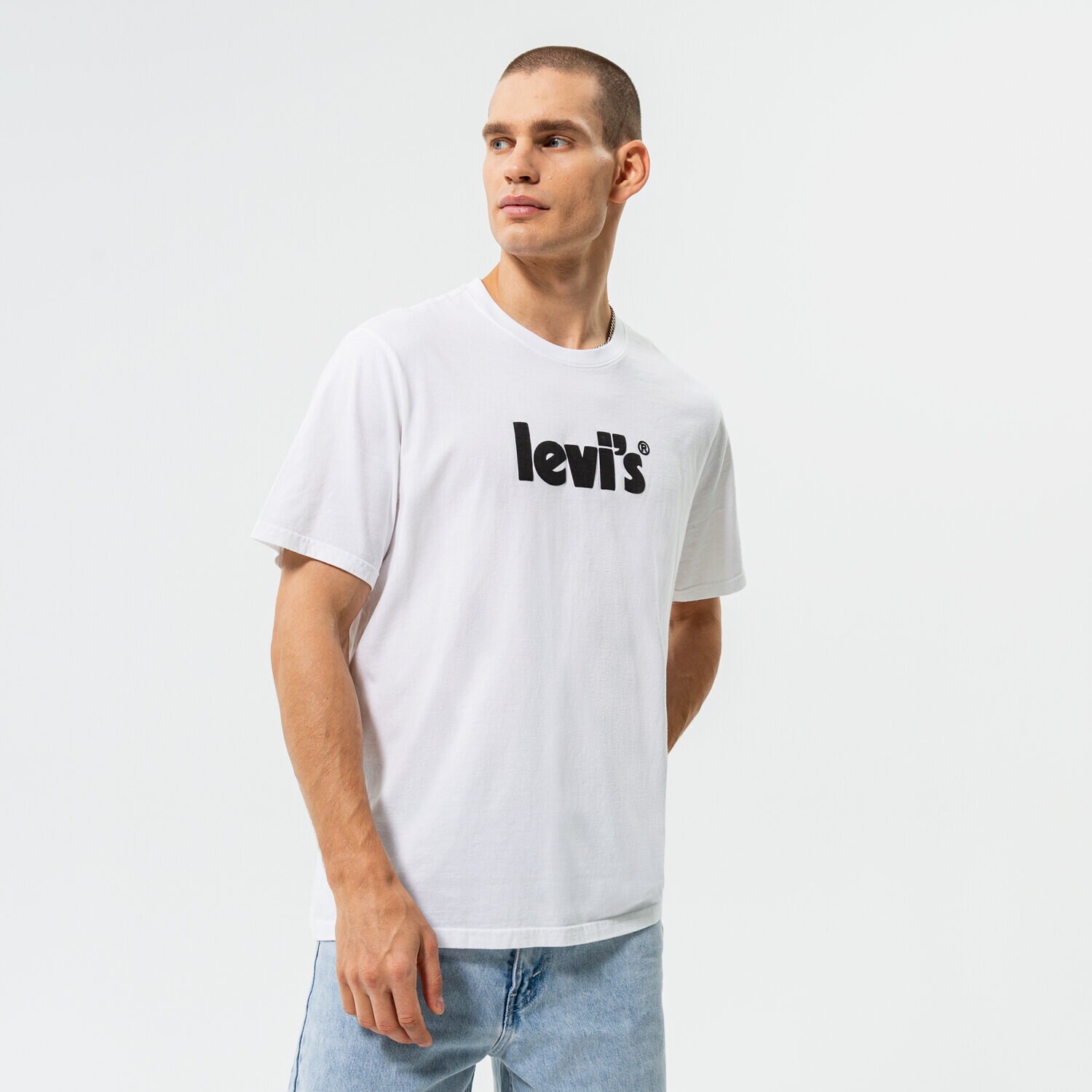Koszulka, t-shirt sportowy męski LEVI'S T-SHIRT SS RELAXED FIT TEE 16143-0390 BIAŁY