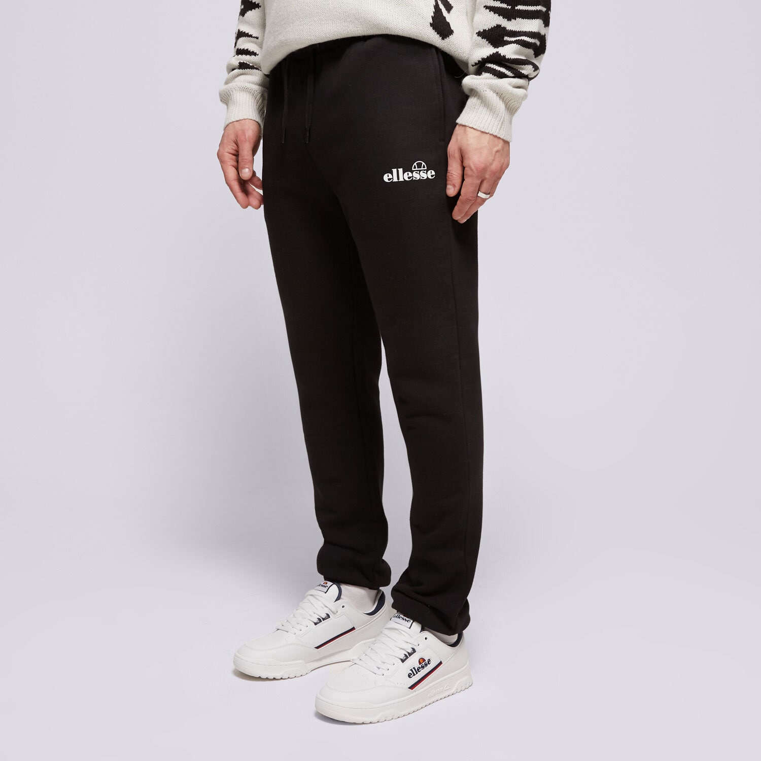 Spodnie sportowe męskie ELLESSE SPODNIE CRAVO JOG PANT BLK SHP16465011 CZARNY