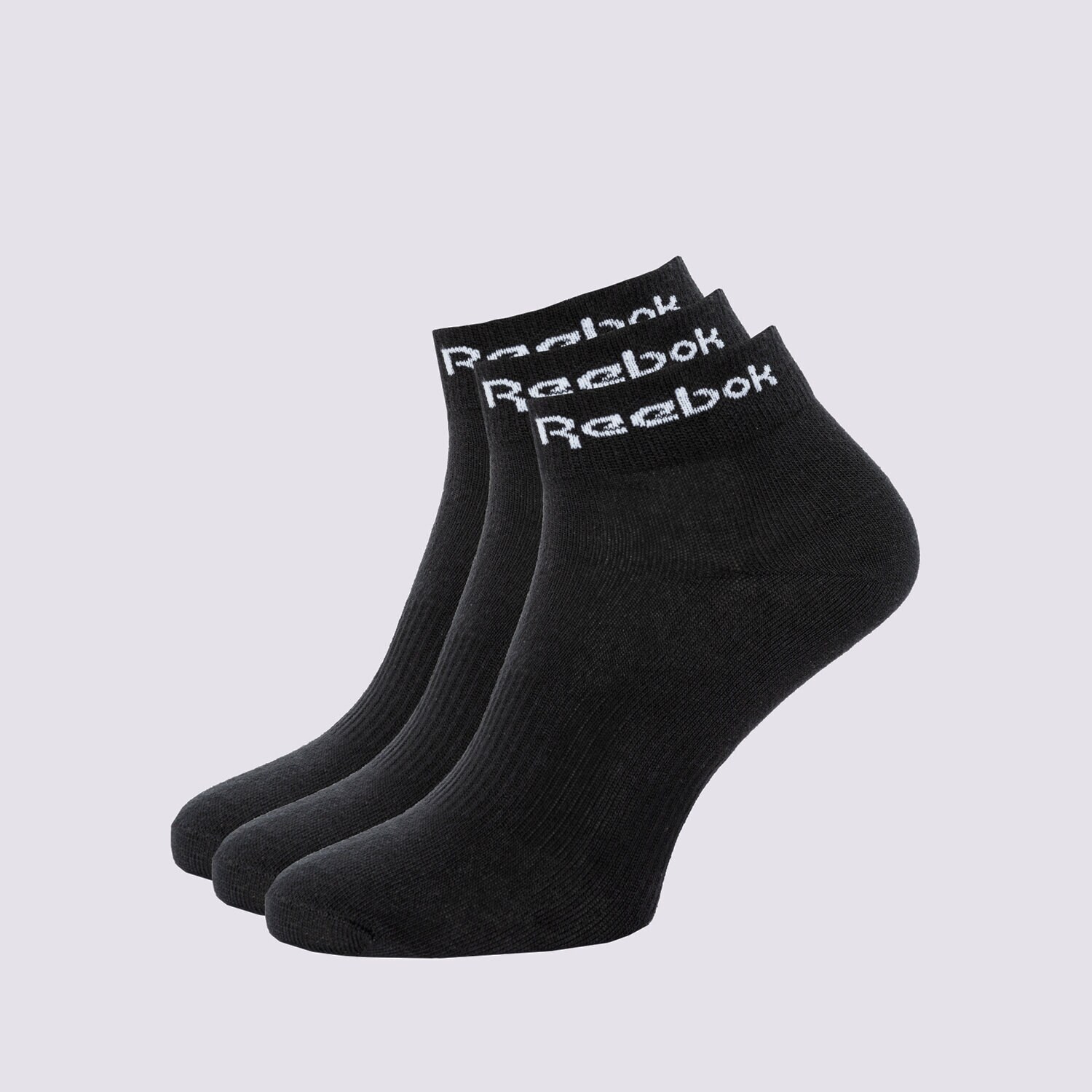 Skarpetki sportowe damskie REEBOK SKARPETY ACT CORE ANKLE SOCK 3P GH8166 CZARNY