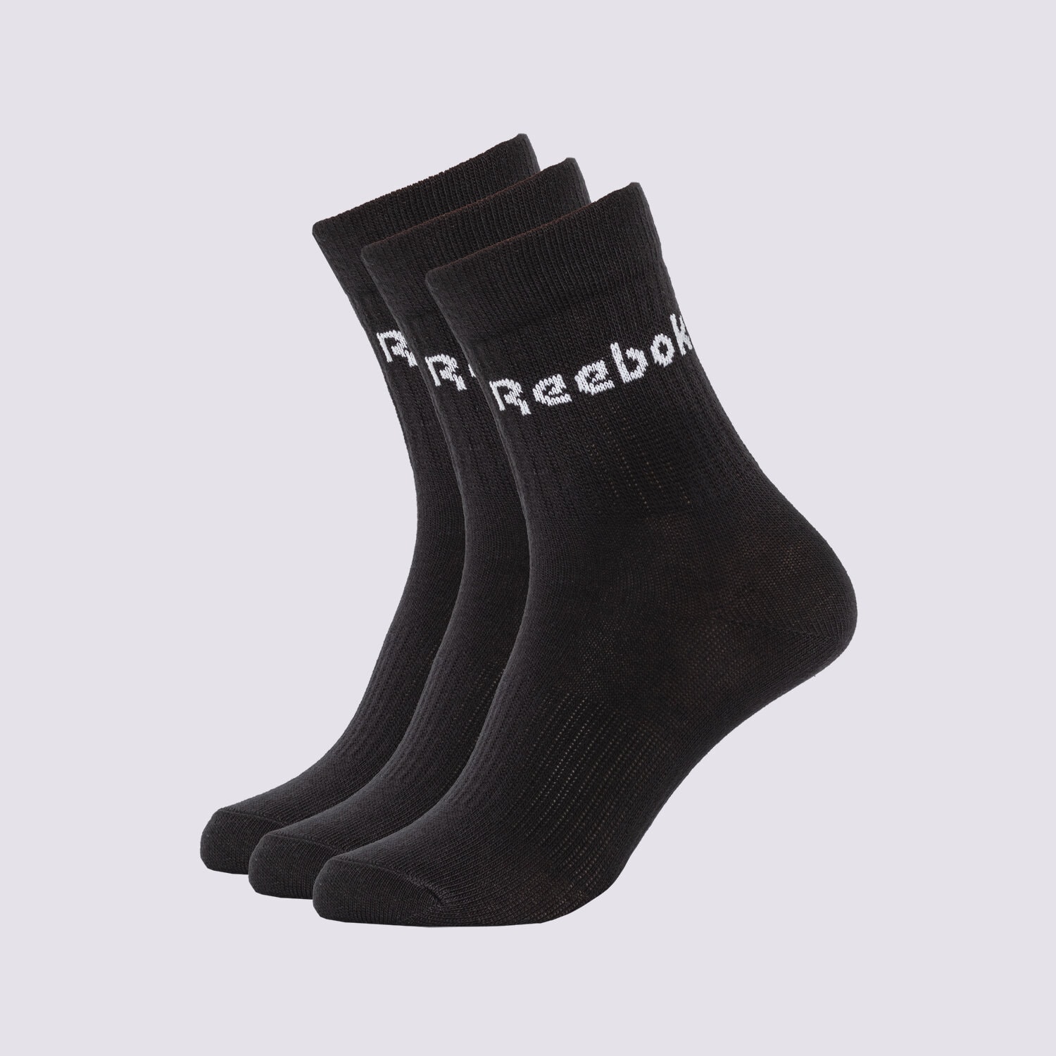 Skarpetki sportowe damskie REEBOK SKARPETY ACT CORE MID CREW SOCK 3P GH0331 CZARNY
