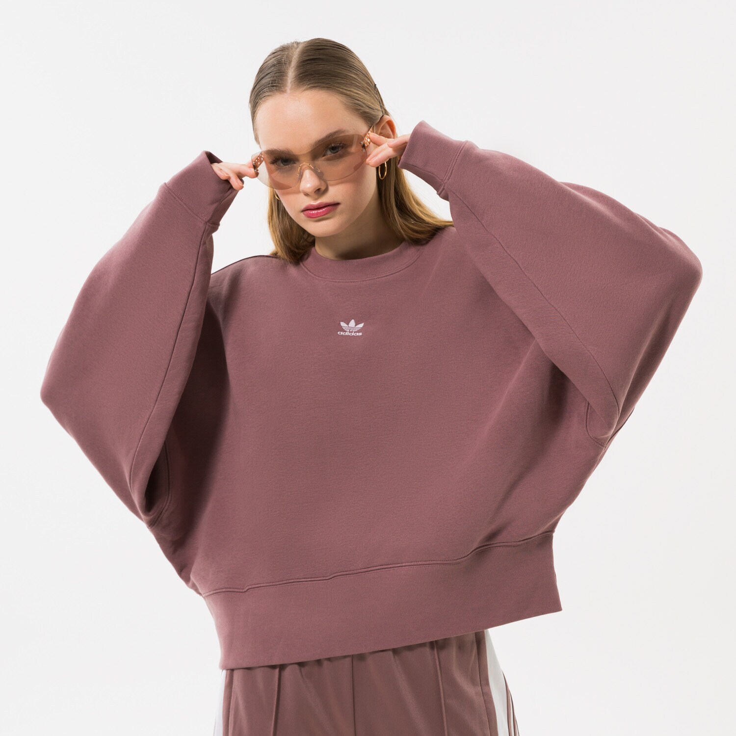 Bluza damska ADIDAS BLUZA HJ7866 FIOLETOWY