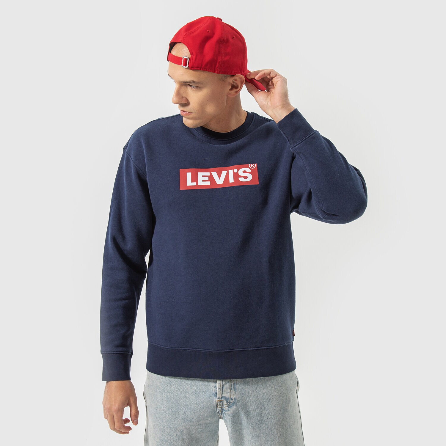 Bluza męska LEVI'S BLUZA T3 RELAXED GRAPHIC CREW 39134-0031 GRANATOWY