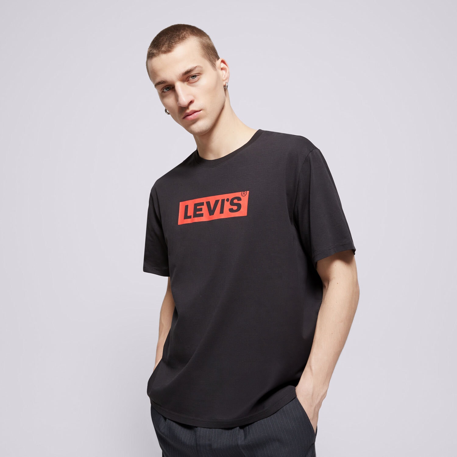 Koszulka, t-shirt sportowy męski LEVI'S T-SHIRT SS RELAXED FIT TEE 161430198 CZARNY