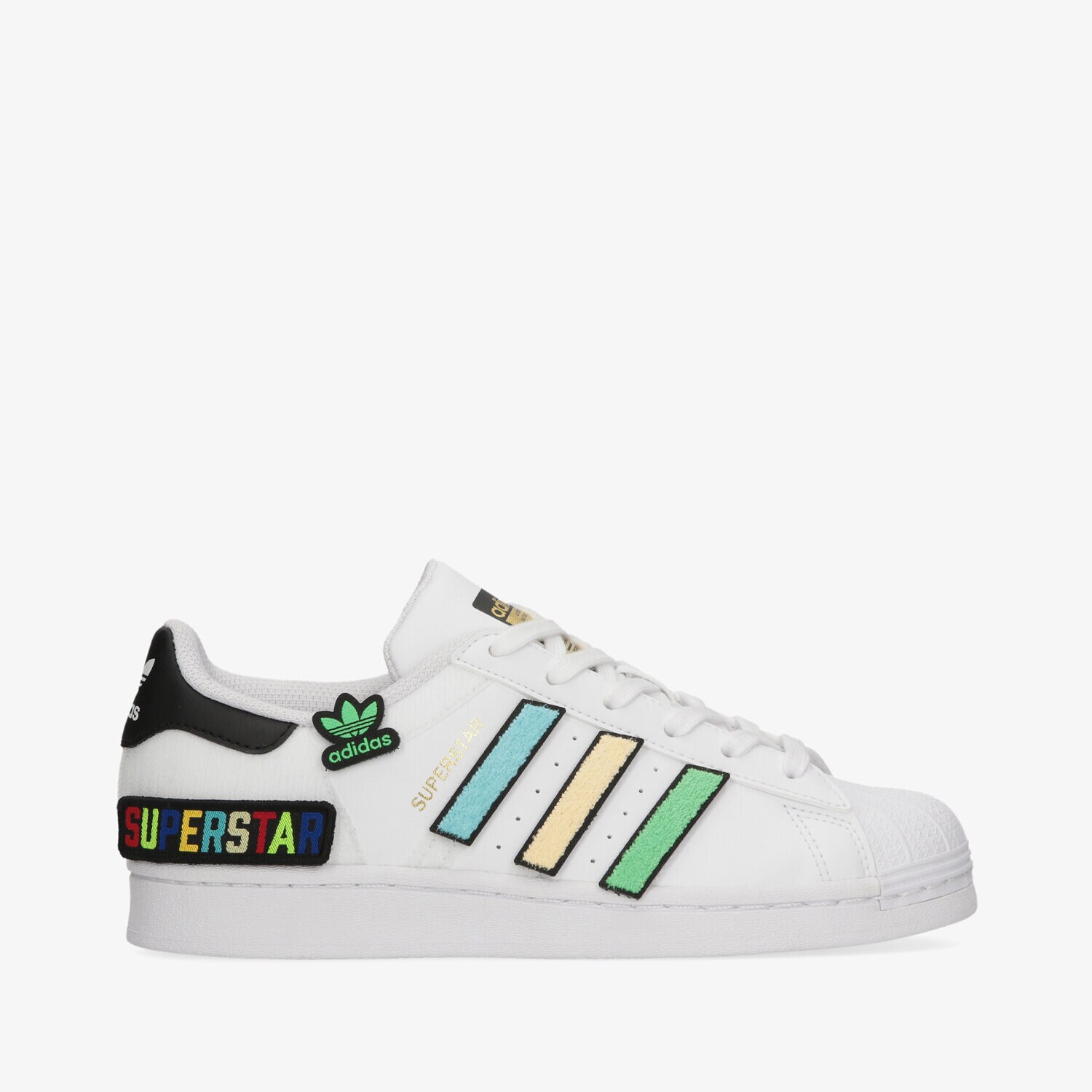 Buty sneakersy dla dzieci ADIDAS SUPERSTAR J Q47342 BIAŁY