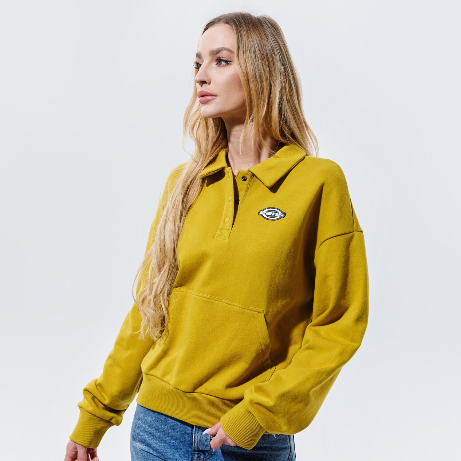 Bluza damska VANS BLUZA WM DOME GROWN POLO F VN0A4SATZLM1 BRĄZOWY