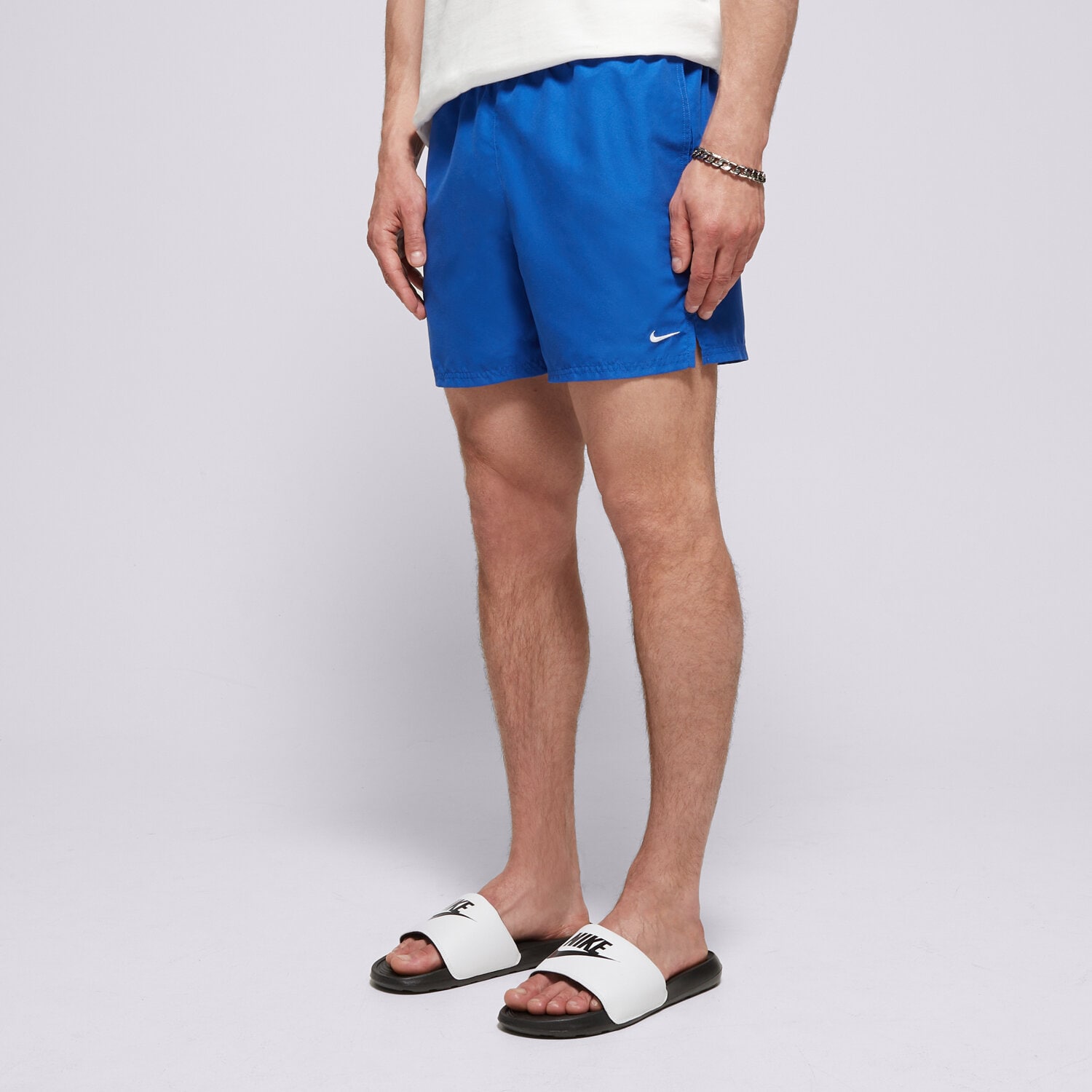 Krótkie spodenki, szorty męskie NIKE SWIM SZORTY ESSENTIAL 5" NESSA560-494 NIEBIESKI