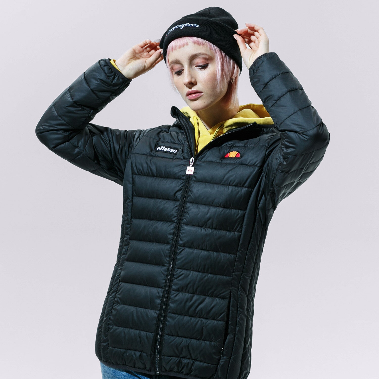 Kurtka zimowa damska ELLESSE KURTKA ZIMOWA LOMPARD BLK SGS02683001 CZARNY