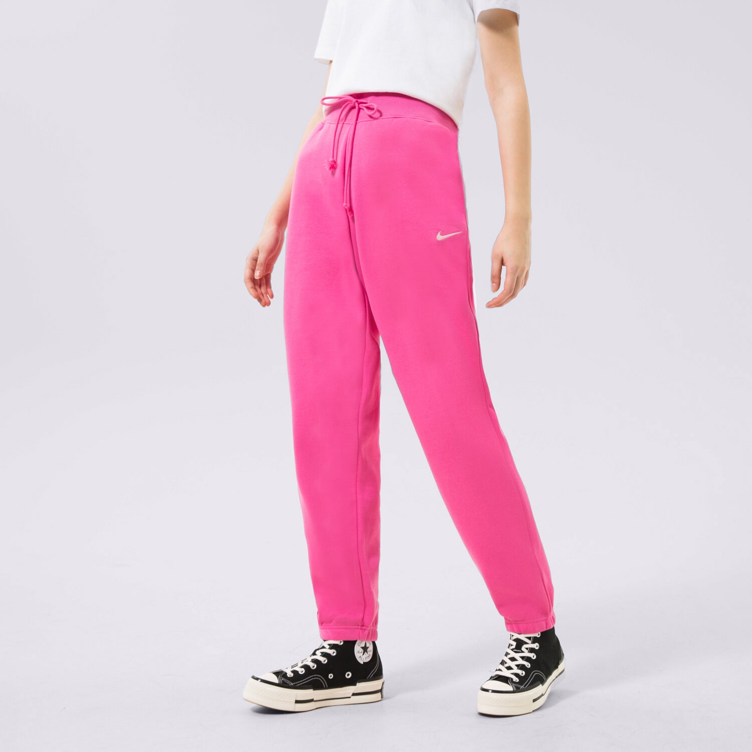 Spodnie sportowe damskie NIKE SPODNIE W NSW PHNX FLC HR OS PANT DQ5887-684 RÓŻOWY