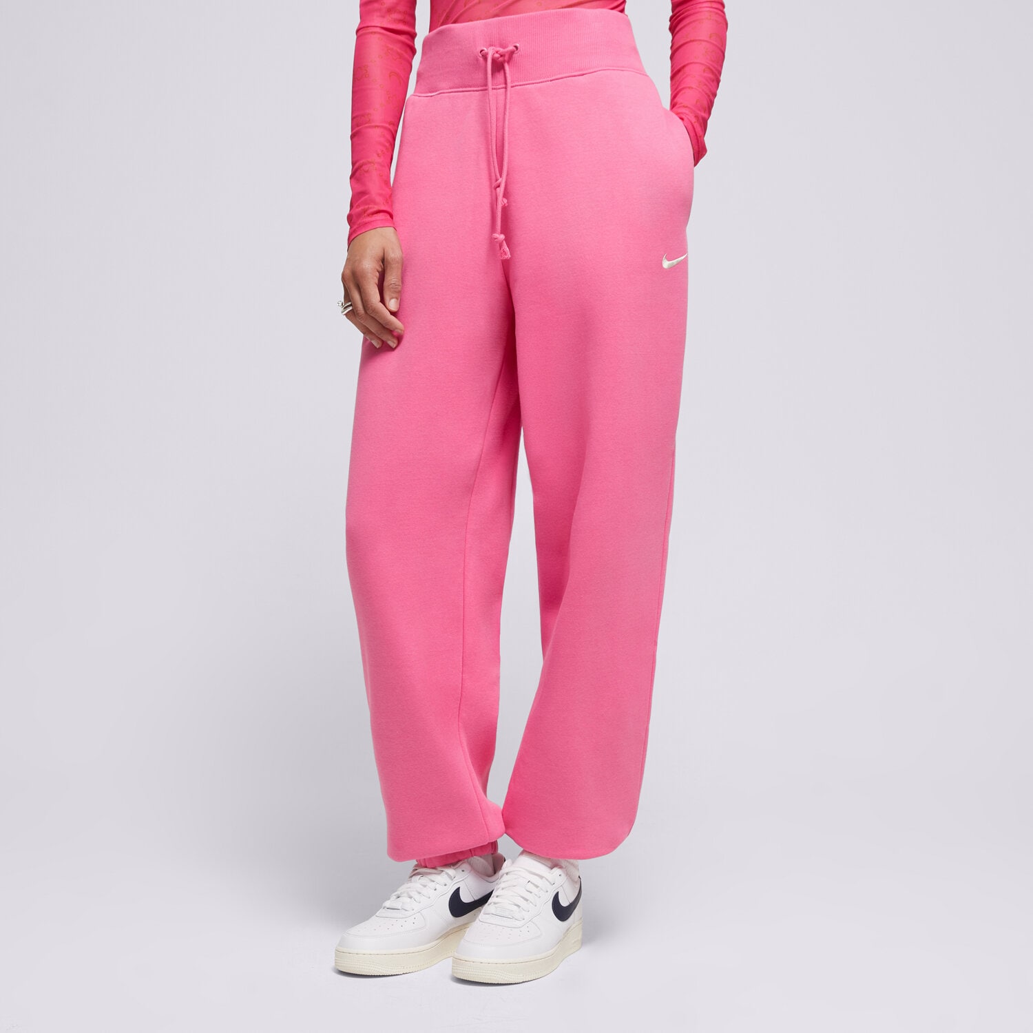 Spodnie sportowe damskie NIKE SPODNIE W NSW PHNX FLC HR OS PANT DQ5887-684 RÓŻOWY