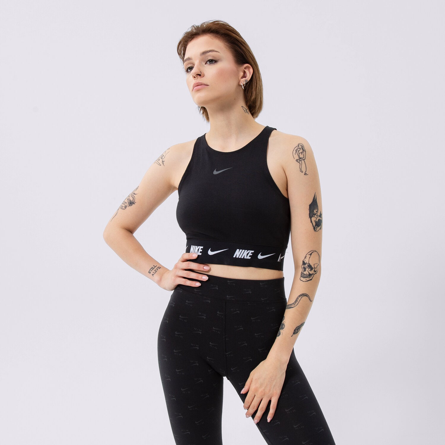 Koszulka, t-shirt damski NIKE TOP DQ9315-010 CZARNY
