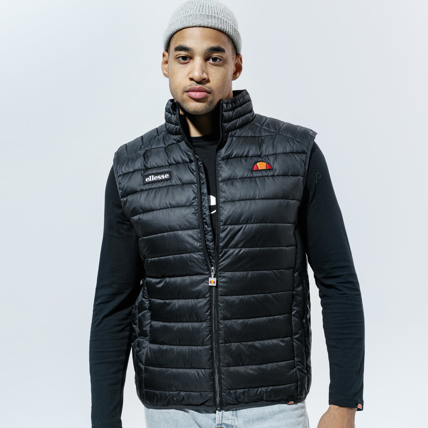 Bezrękawniki męskie sportowe ELLESSE BEZRĘKAWNIK BARDY BLK SHS08747011 CZARNY