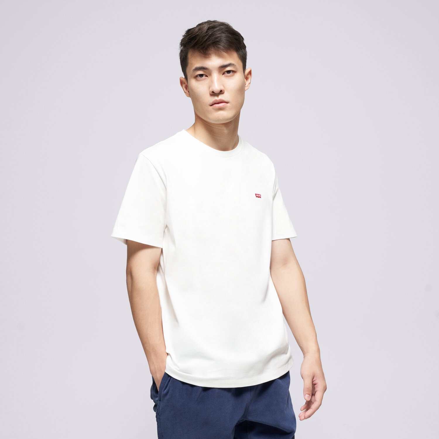 Koszulka, t-shirt sportowy męski LEVI'S T-SHIRT SS ORIGINAL HM TEE 566050000 BIAŁY