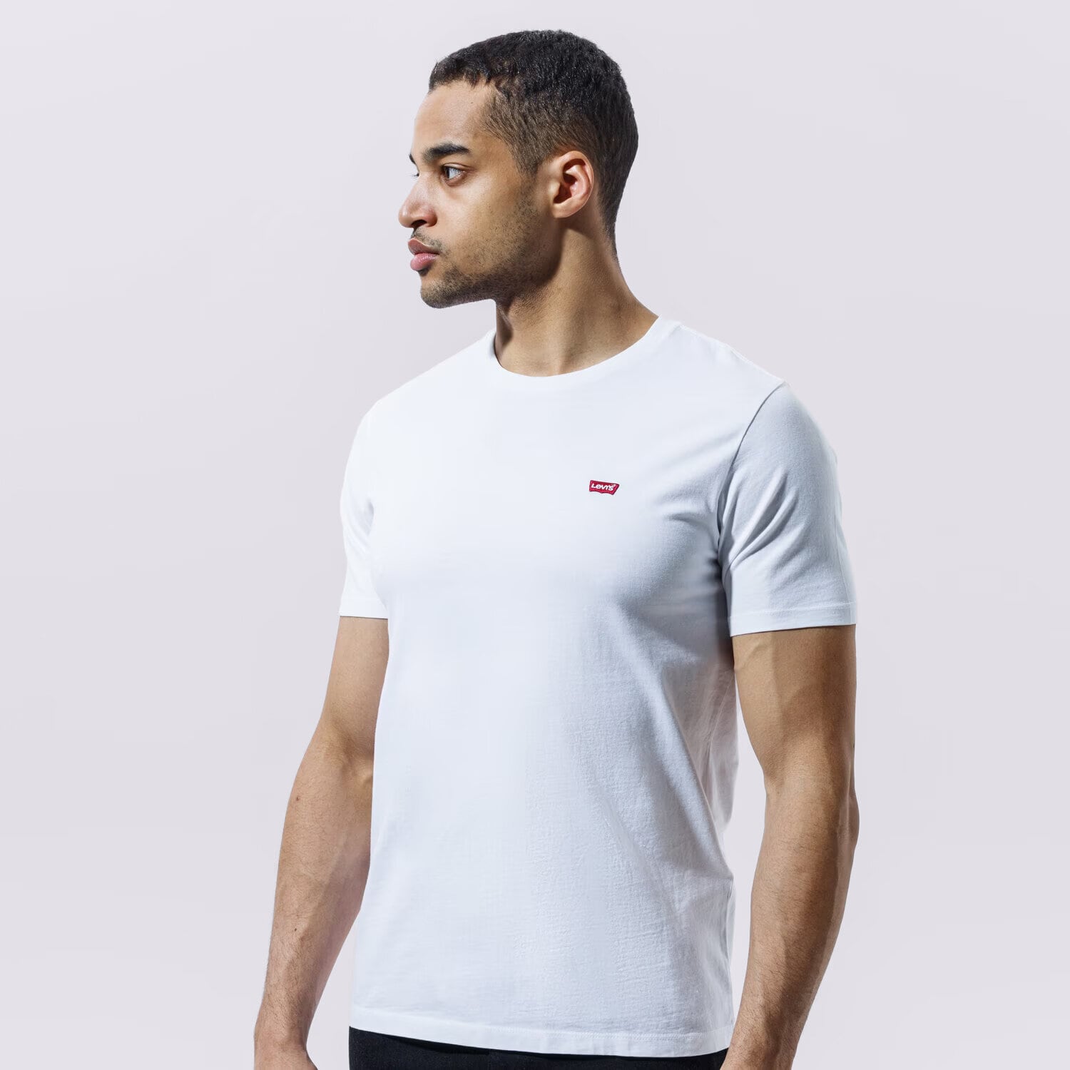Koszulka, t-shirt sportowy męski LEVI'S T-SHIRT SS ORIGINAL HM TEE 566050000 BIAŁY