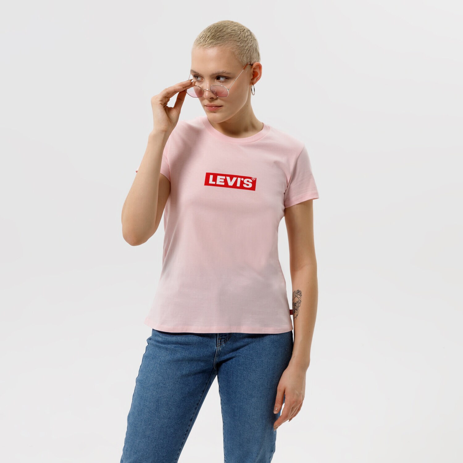 Koszulka, t-shirt damski LEVI'S T-SHIRT WT-GRAPHIC TEES A2086-0022 RÓŻOWY
