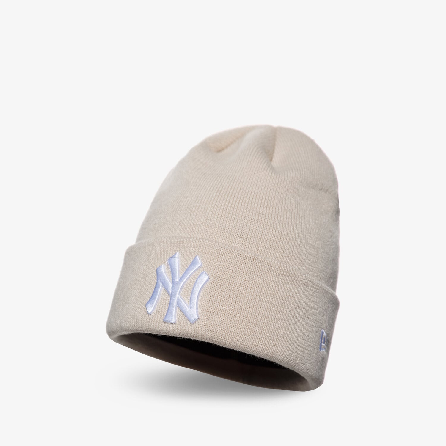 Czapka zimowa damska NEW ERA CZAPKA ZIMOWA WMNS POP BEANIE NYY STN NEW YORK YANKE 60184681 BEŻOWY