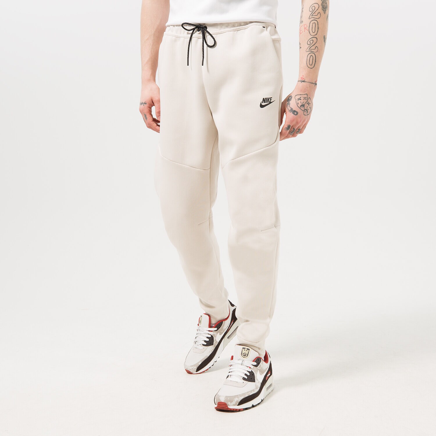 Spodnie sportowe męskie NIKE SPODNIE DV0538 DV0538-104 BIAŁY