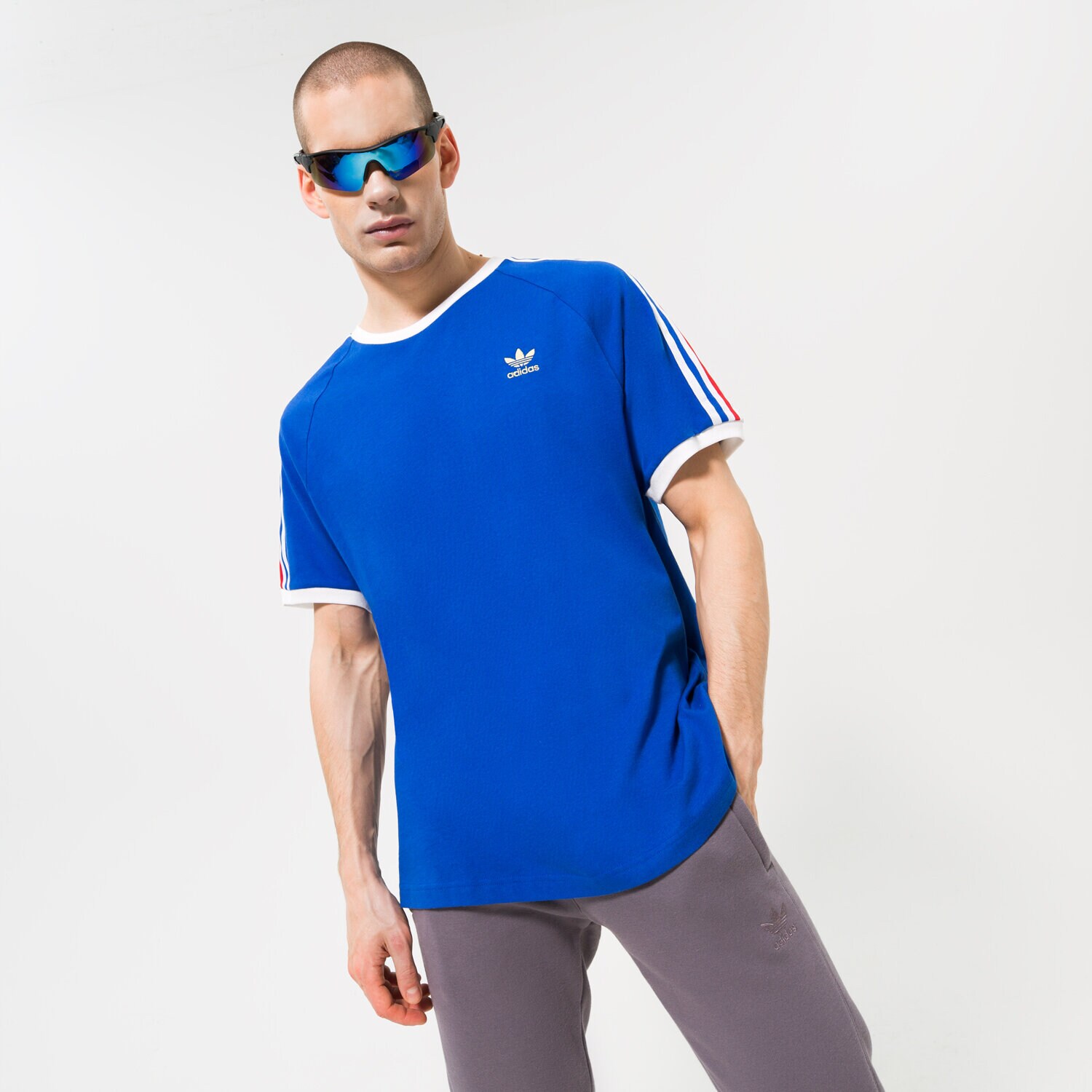 Koszulka, t-shirt sportowy męski ADIDAS T-SHIRT FB NATIONS TEE HK7418 GRANATOWY