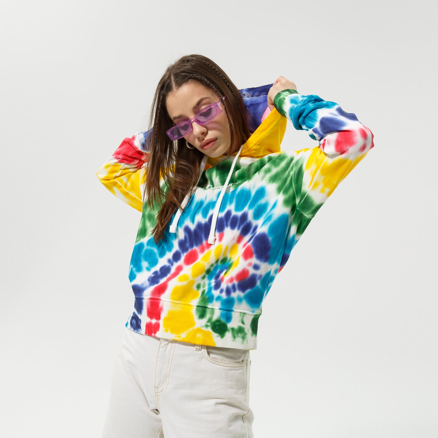Bluza damska CHAMPION BLUZA Z KAPTUREM HOODED SWEATSHIRT 114983WL002 MULTICOLOR