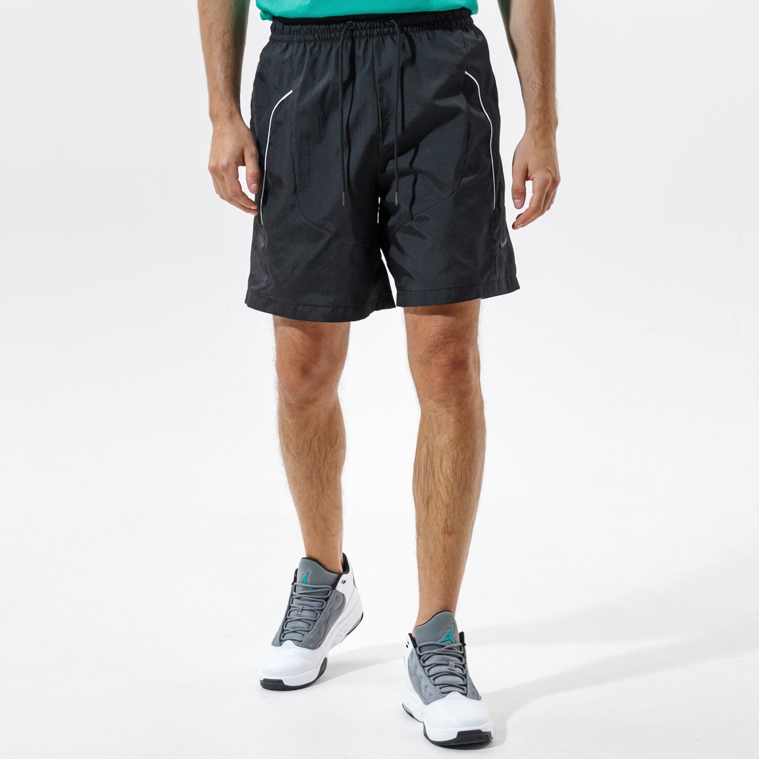 Krótkie spodenki, szorty męskie NIKE SZORTY THROWBACK NBA CV1862-011 GRANATOWY