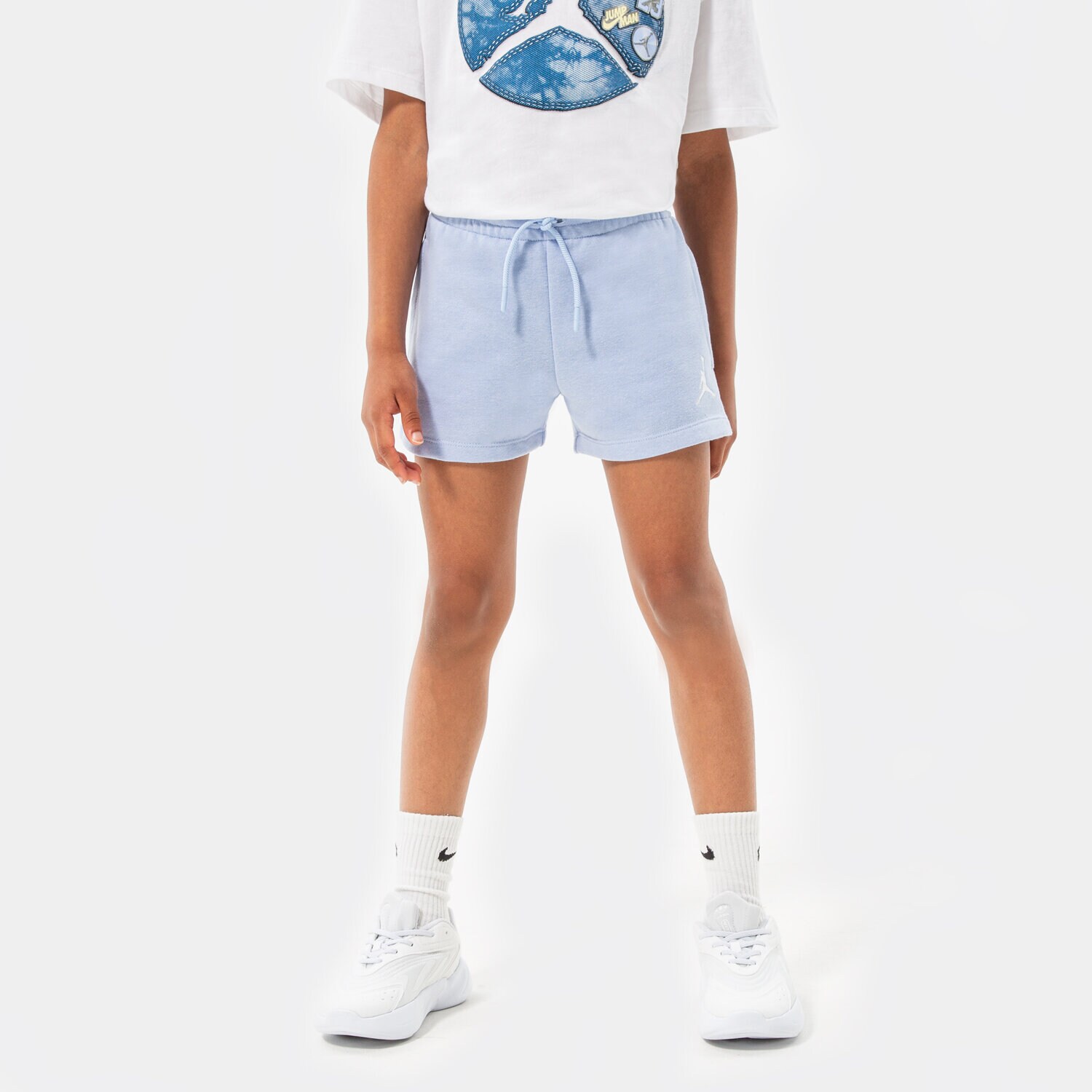 JORDAN SZORTY ESSENTIALS SHORTS GIRL 45A771-C8H NIEBIESKI