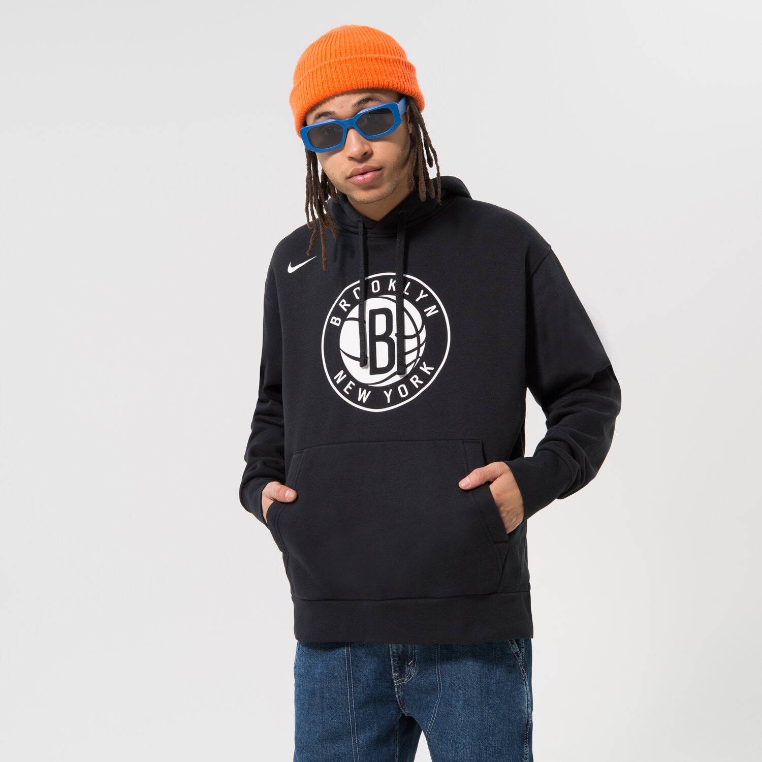 Bluza męska NIKE BLUZA BKN M NK FLC PO ESSNTL GX NBA DR9404-010 CZARNY