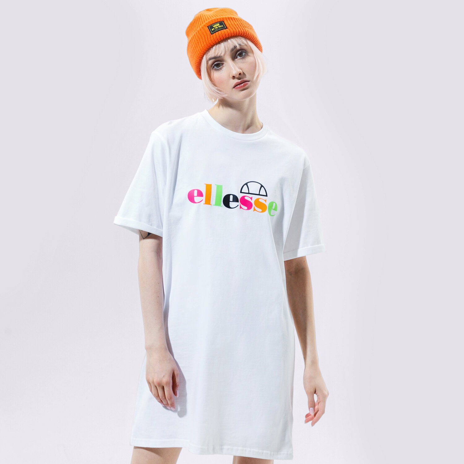 Modna sukienka sportowa ELLESSE SUKIENKA INKA WHT SGF10515908 BIAŁY