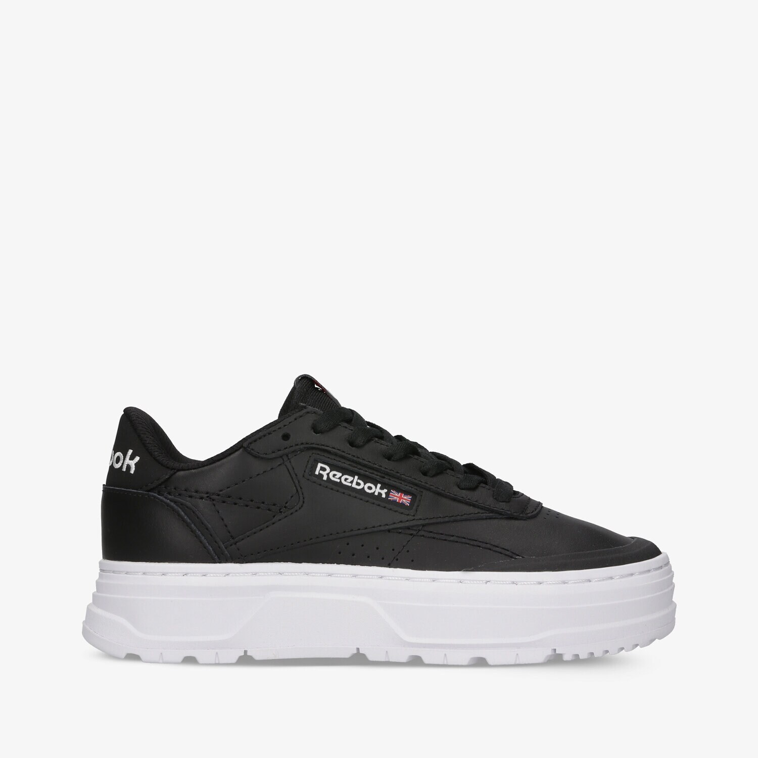 Buty sneakersy damskie REEBOK CLUB C DOUBLE GEO GW0224 CZARNY