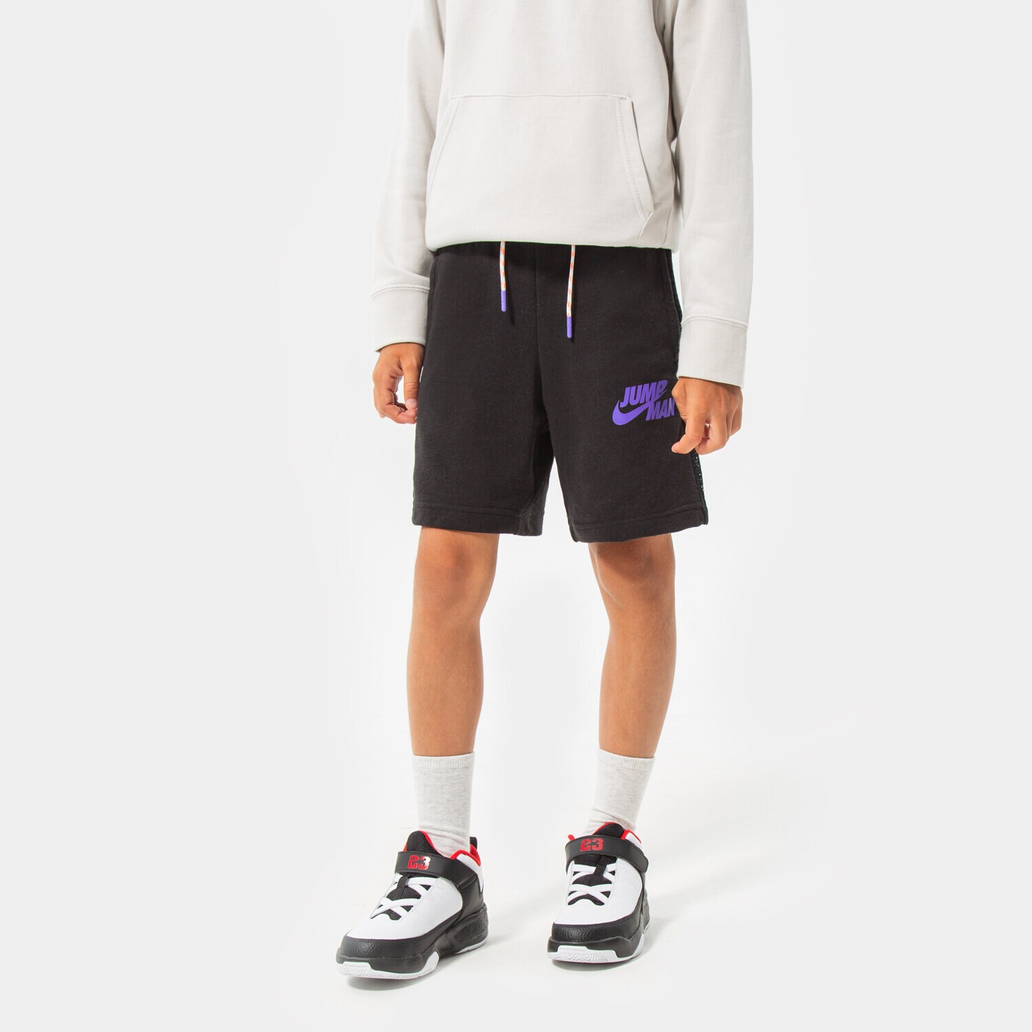 JORDAN SZORTY JUMPMAN X NIKE FT SHORT BOY 95B452-023 CZARNY
