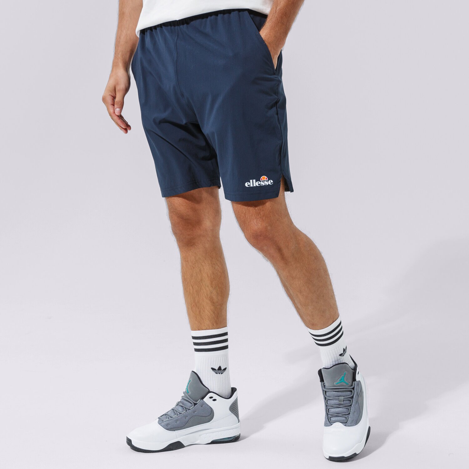 Krótkie spodenki, szorty męskie ELLESSE SZORTY VIVALDI SHORT NAVY SXG09889429 GRANATOWY
