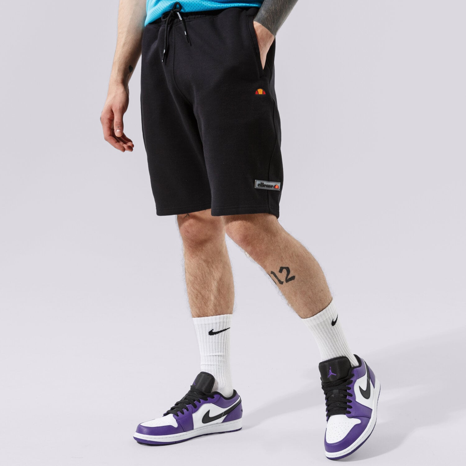 Krótkie spodenki, szorty męskie ELLESSE SZORTY LIONOLI SHORT BLK SHI13123011 CZARNY