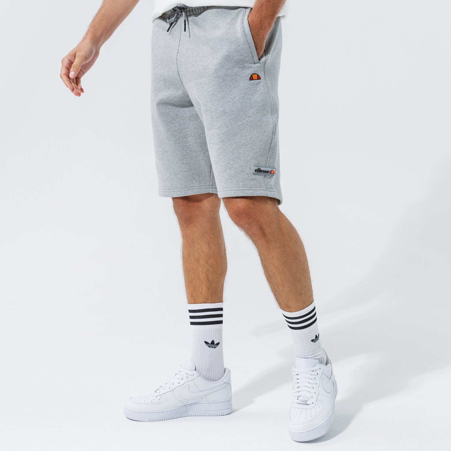 Krótkie spodenki, szorty męskie ELLESSE SZORTY LIONOLI SHORT GREY SHI13123112 SZARY