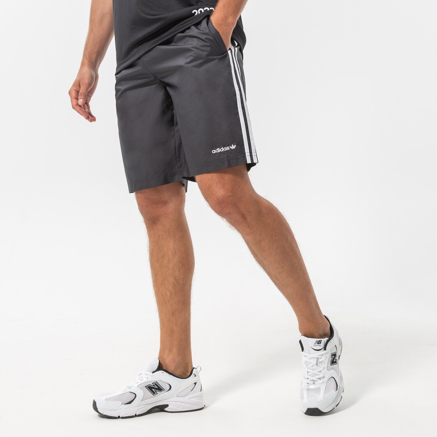 Krótkie spodenki, szorty męskie ADIDAS SZORTY TRFOIL C S SHRT HC7125 CZARNY